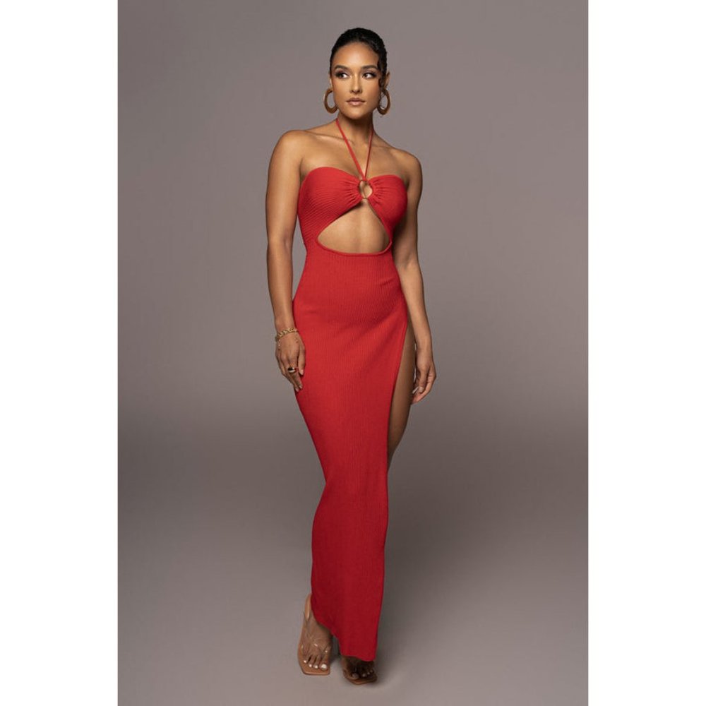 JLUXLABEL Red Maxi Dress
